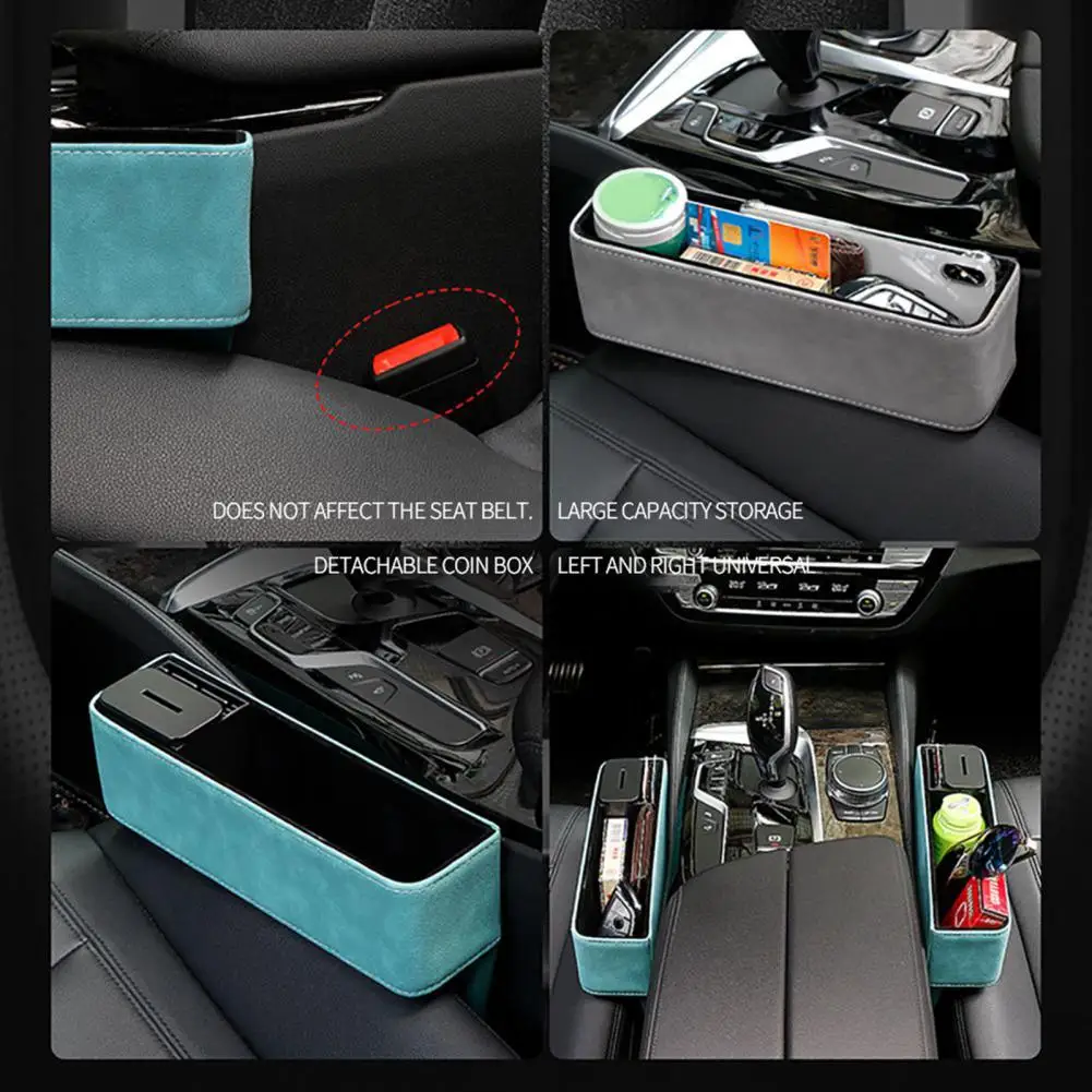 

Car Storage Box Practical Large Capacity Multifunctional Scratch Resistant Auto Seat Gap Storage Box for Car