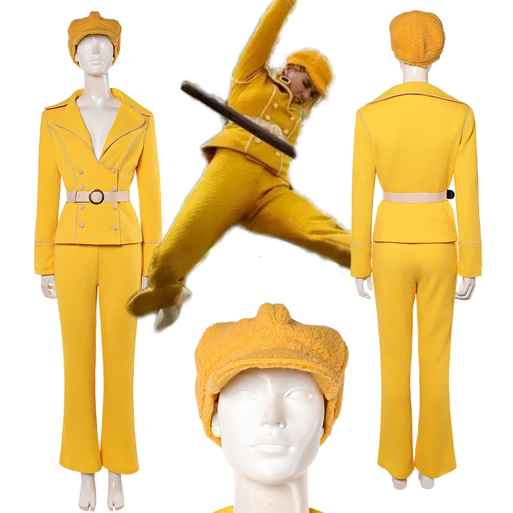 

Live Action TV Pirate 2 Miss Valentine Cosplay Yellow Suit Uniform Hat Costume Outfits Women Adult Halloween Carnival Party