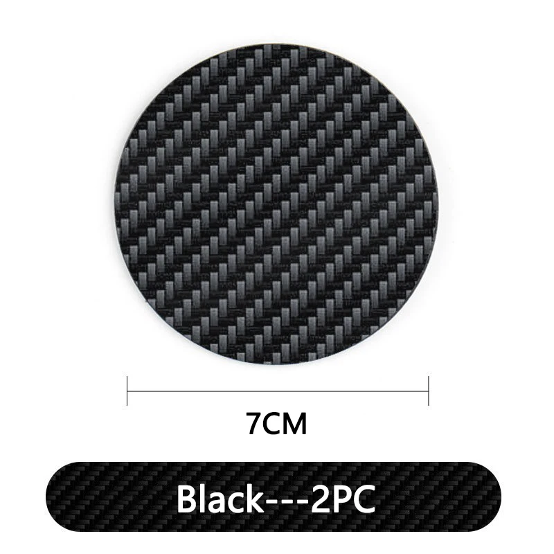 2Pcs Car Water Cup Pads Leather Anti-Slip Mats For Smart Fortwo 451 450 453 Forfour EQ Cabrio Crossblade RO Auto Accessories