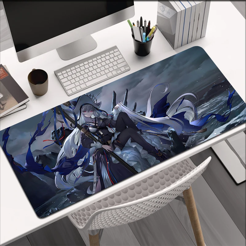 Anime Arknights Lock-edge Extended Large Mouse Pad Office Desktop Non-slip Keyboard Desk Pad Computer Game Mouse Pad XXL Rug