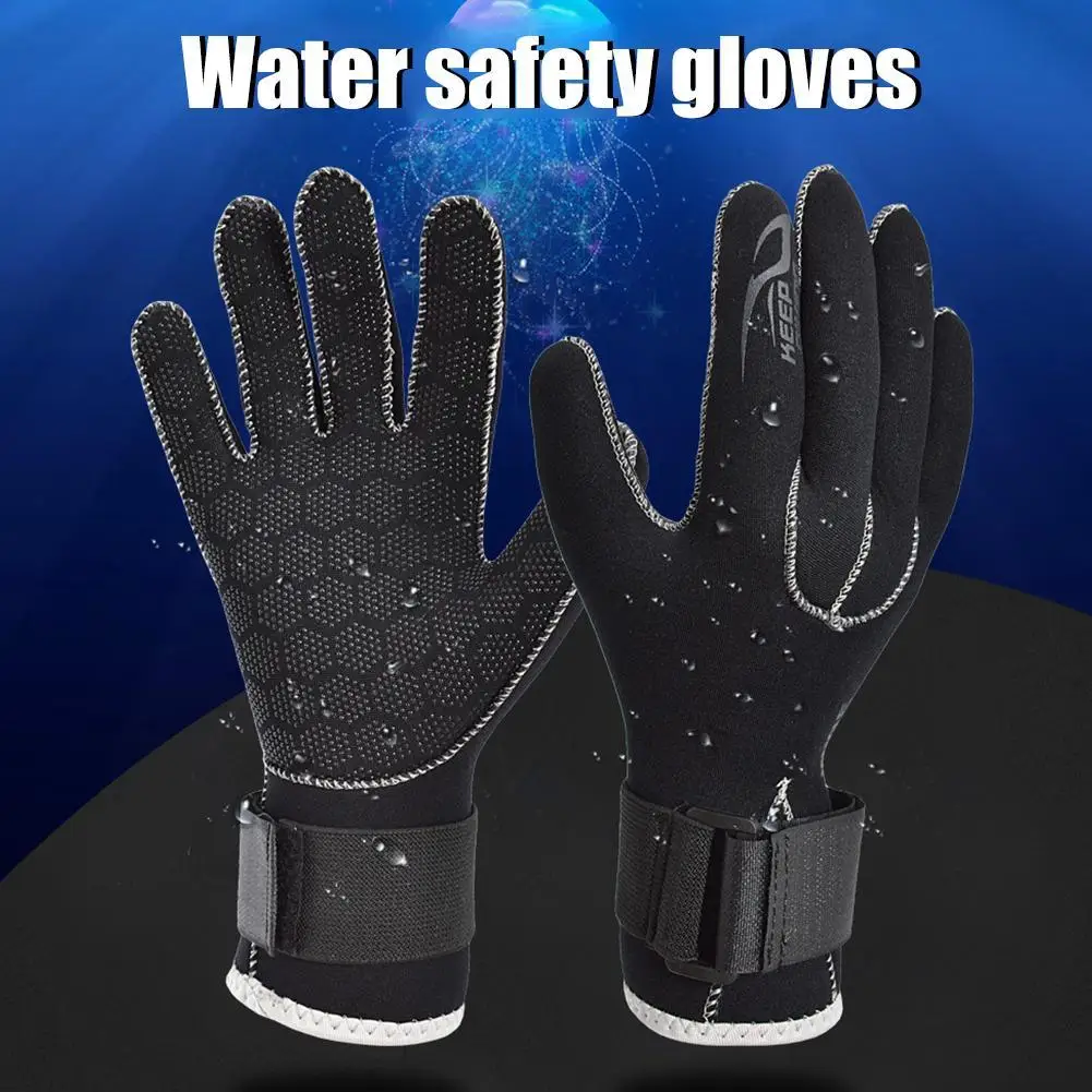 3mm Neoprene Diving Gloves Keep Warm Winter Swimming Gloves Anti Scratch Men Women Flexible Thermal for Scuba Snorkeling Surfing