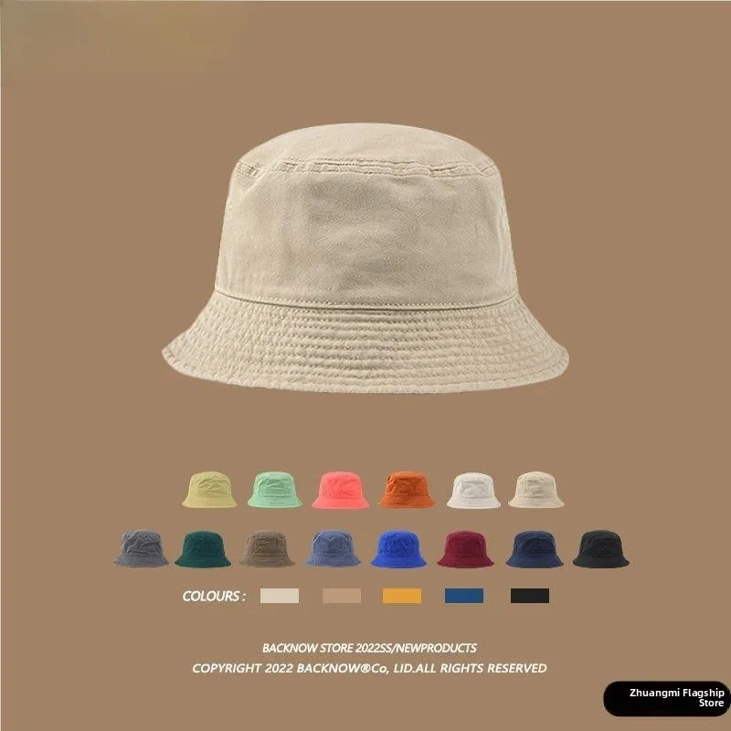 

Винтажная панама унисекс с эффектом потертости, повседневная, для защиты от солнца, классическая цветная панама для мужчин и женщин