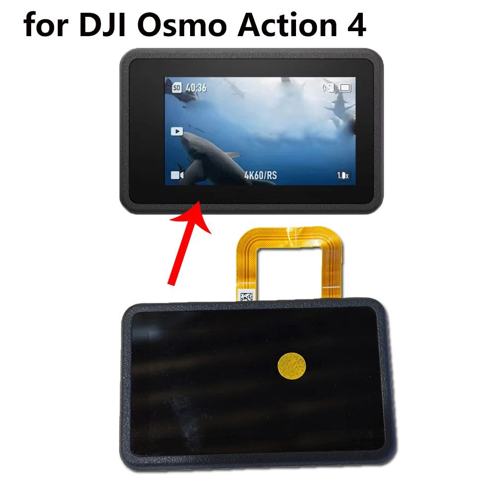

For DJI Osmo Action 4 Camera Rear Screen Display with Frame Replacement for Action4 LCD Touch Screen Assembly 2.25-inch Parts