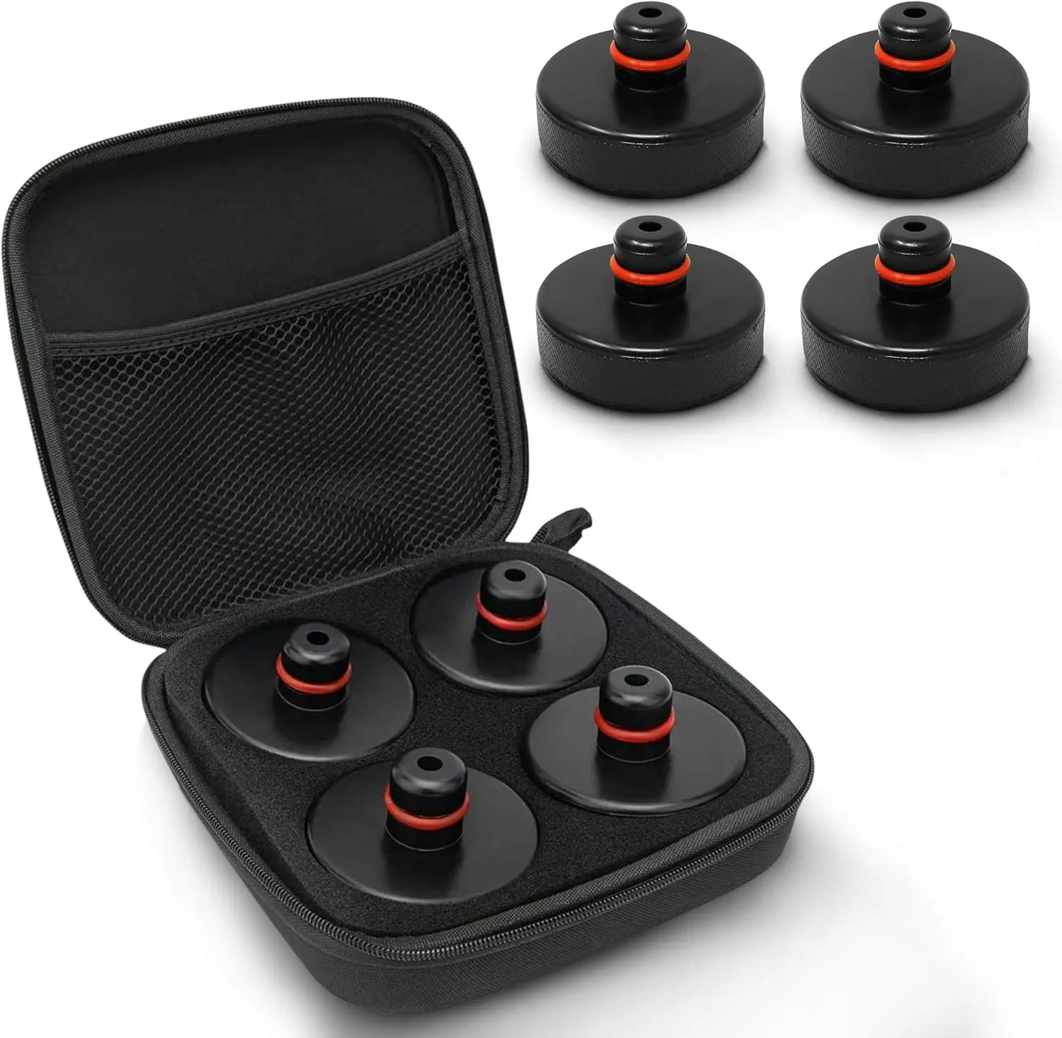 

Universal Fit 4pcs Lifting Jack Pad For Tesla Model 3/S/X/Y/Y Juniper Heavy Duty Rubber Lift Pucks Accessories 2013-2026