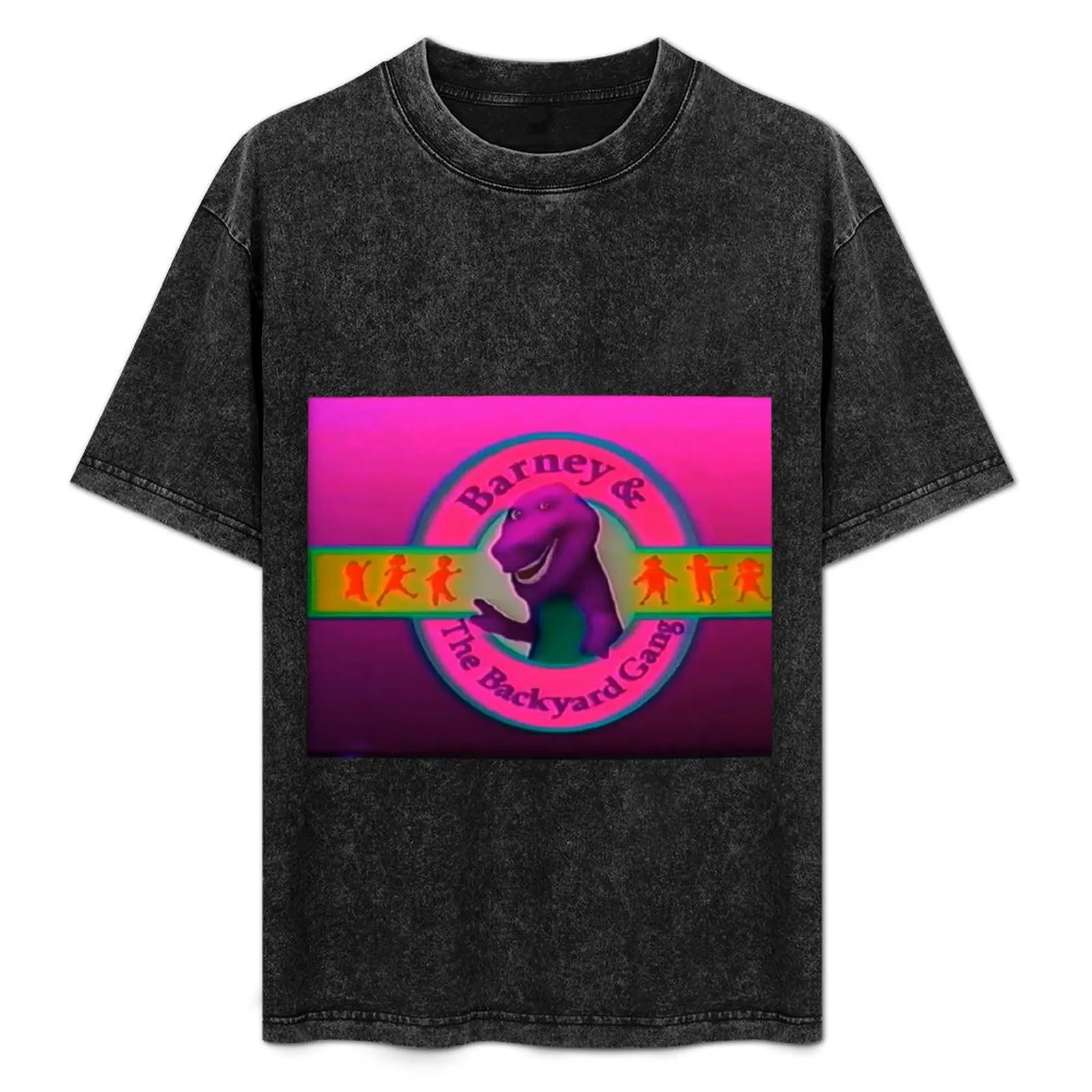 

Barney &The Backyard Gang T-Shirt cotton graphic tees funny meme t-shirts fruit of the loom mens t shirts