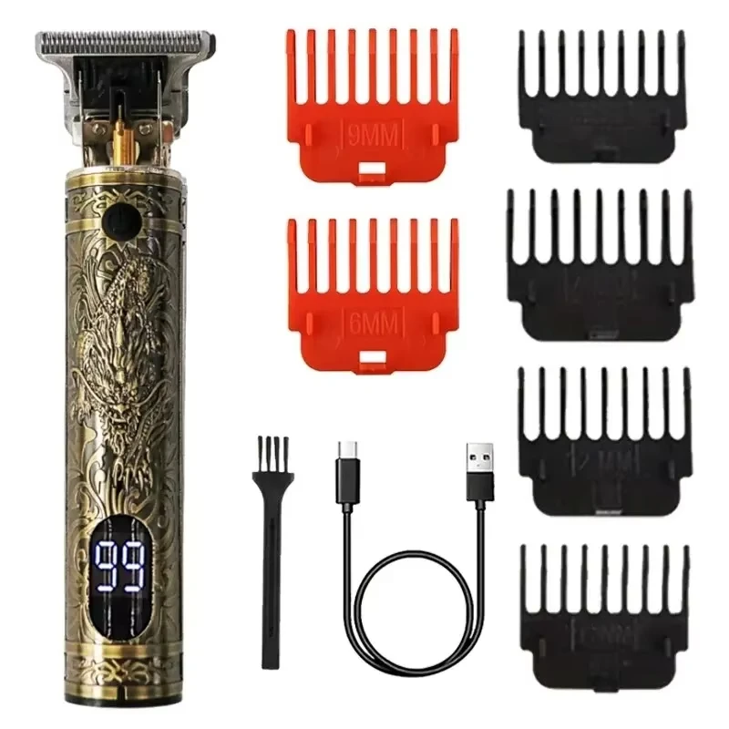 Carving T9 Vintage professionele elektrische haarsnijmachine USB oplaadbare draagbare scheerapparaat trimmer voor baardverzorging beste cadeau