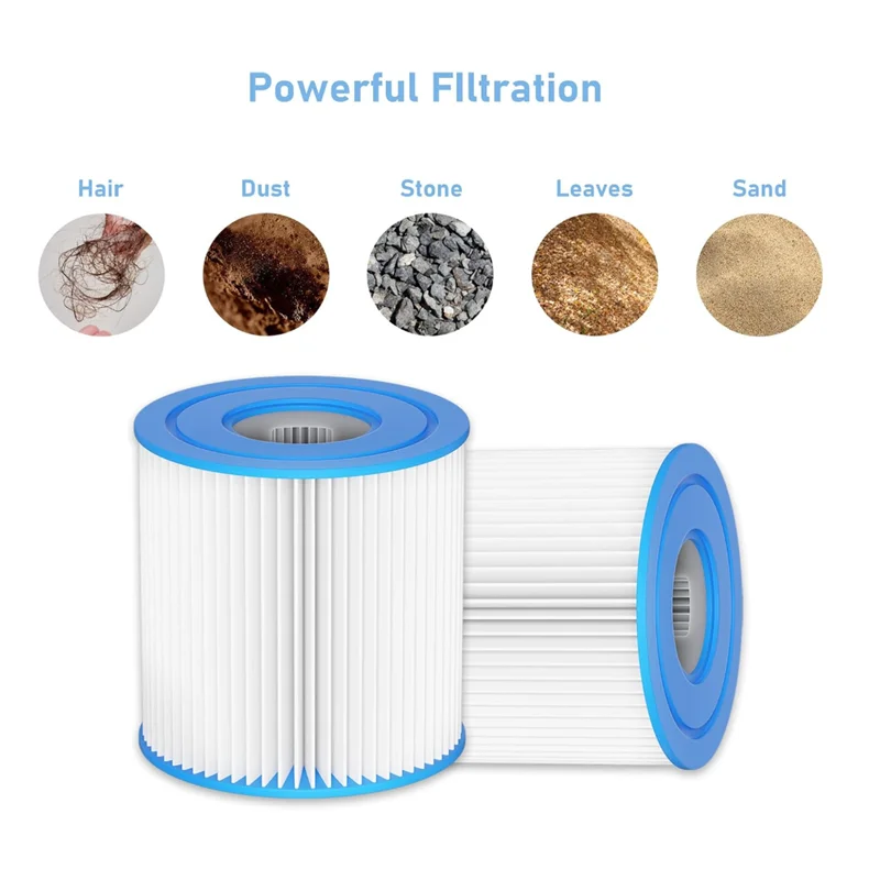 Swimming Pool Filter for Intex Type H Washable Reusable Swimming Pool Filter Element Outdoor Hot Tub Replacement Filter