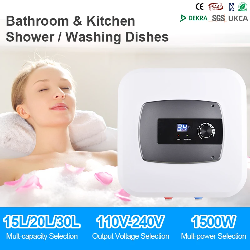20L المطبخ تحت بالوعة الحمام دش خزان الماء الساخن سخان مياه تخزين كهربائي صغير