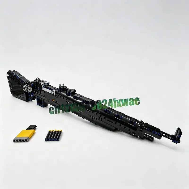 New 910PCS Kar98 Rifle Technic Model Building Blocks MOC Technical Assembly Puzzle Toy Gift Collection Display Creative Bricks