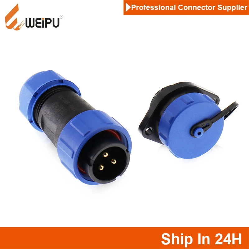 WEiPU SP21 M21 Aviation 3 4 7 9 12Pin Waterproof Electrical Power Plug Socket Cable Connector for Outdoor Stadium LED Floodlight