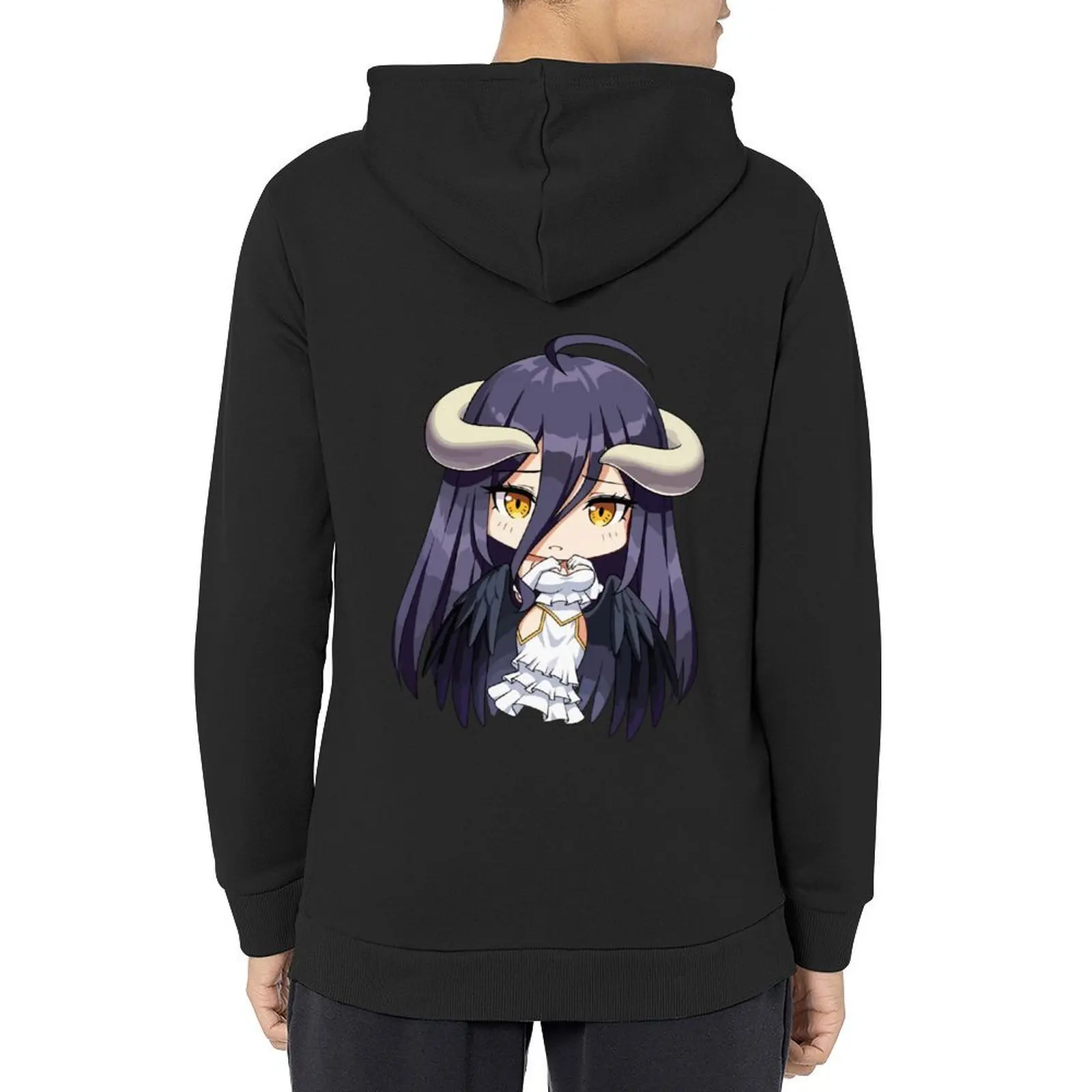 

Albedo Chibi Overlord Hoodie men clothing autumn men's autumn clothes men's winter sweater tracksuits