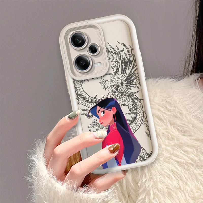 Disney Mulan Dragon Cute Eye Ladder For Xiaomi Redmi Note 13 12 12C 11 11S 10 10C 10A 9C 9A Pro 5G Soft Phone Case