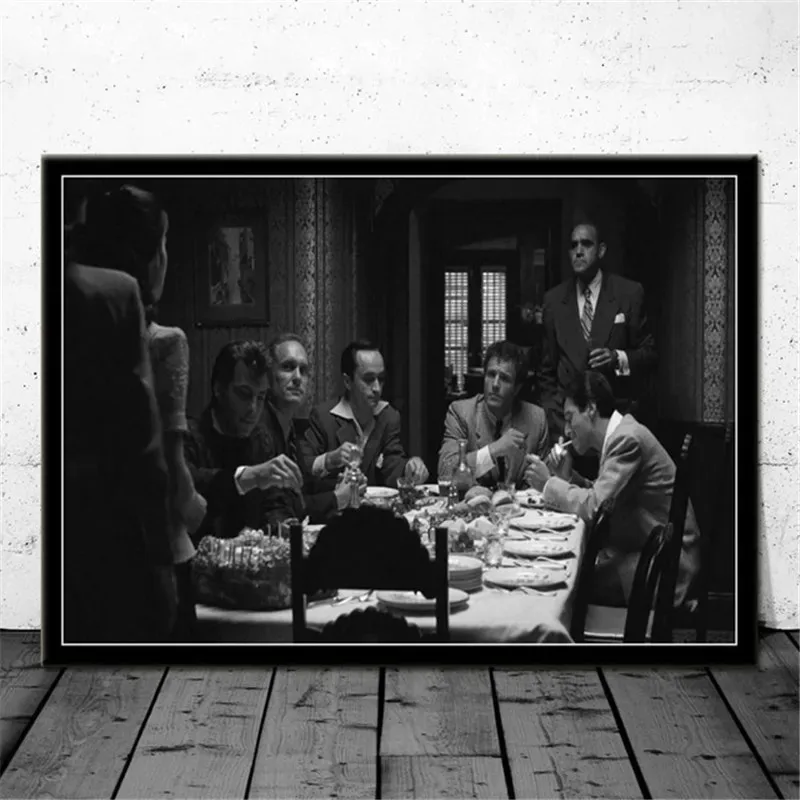 Godfather Scarface Sopranos Movie Posters And Prints Canvas Painting Pictures On The Wall Vintage Decorative Home Decor Affiche