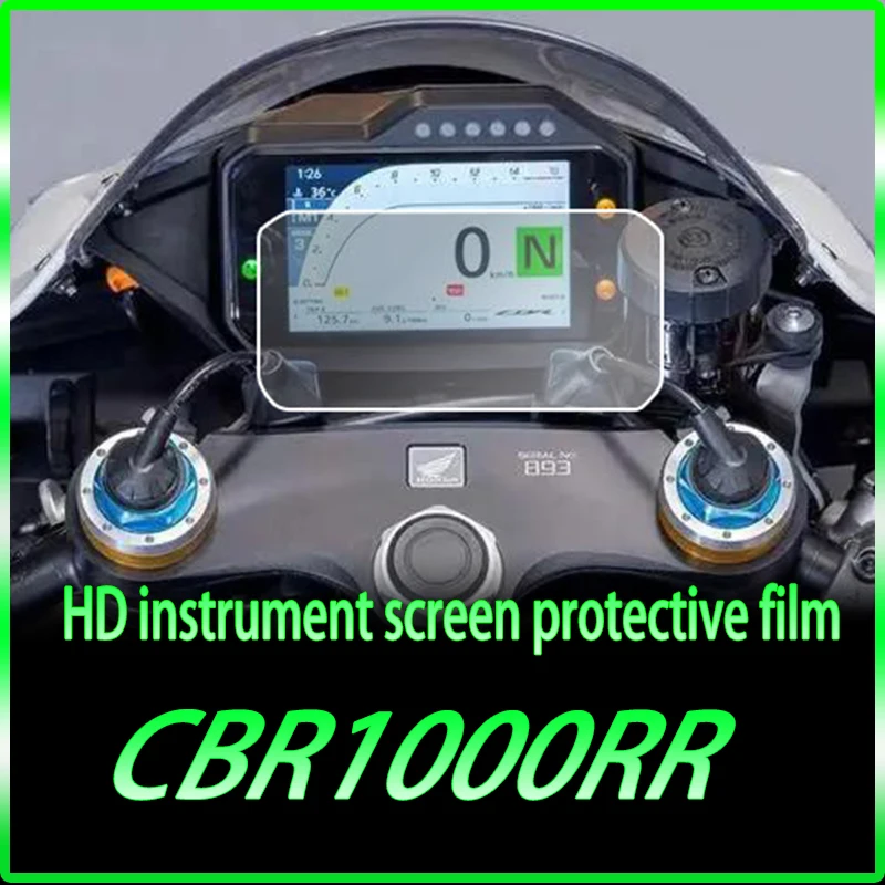 Applicable to Honda Fire Blade CBR1000RR-R headlamp instrument film Wear resistant rearview mirror Transparent TPU screen protec