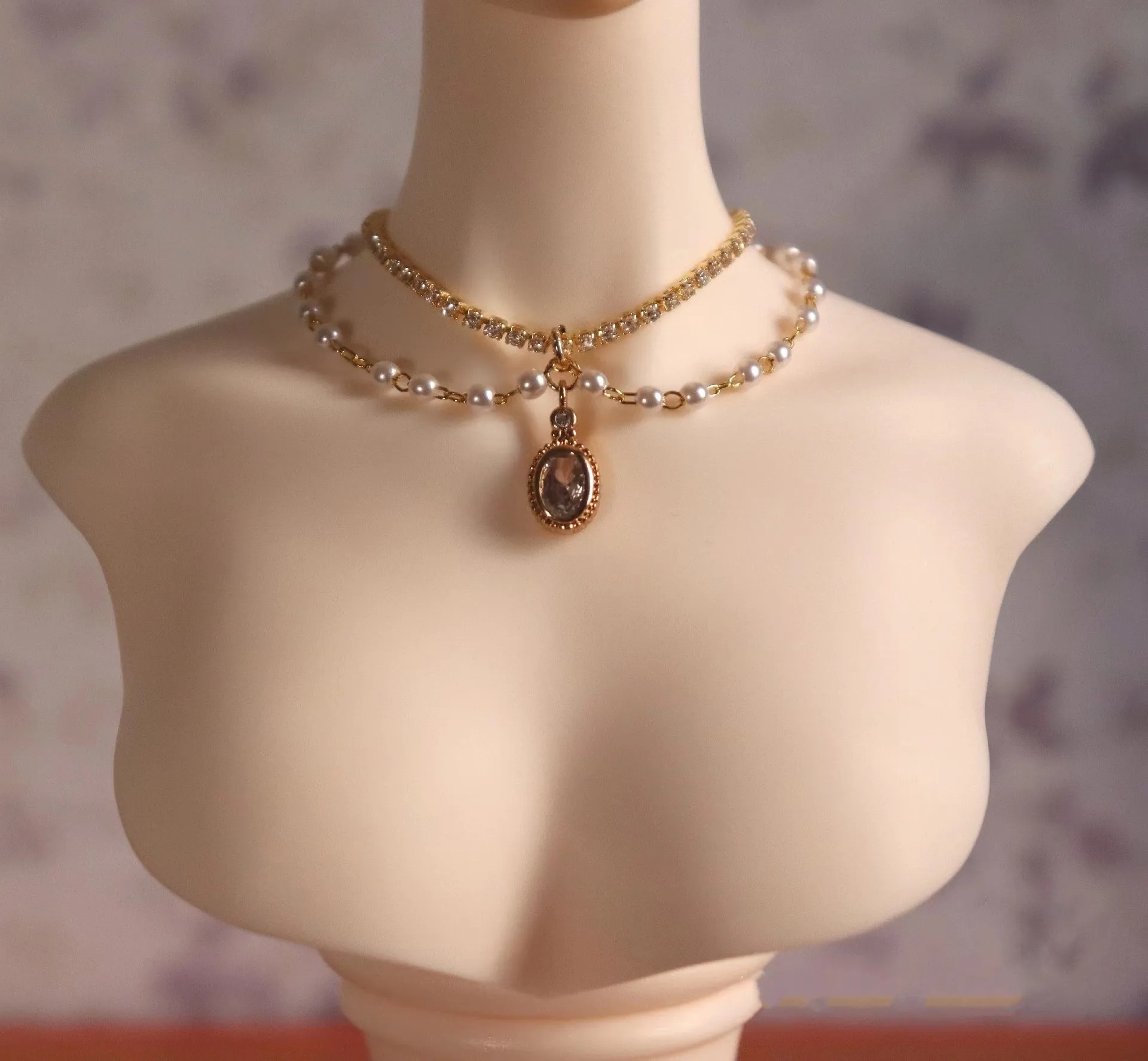 1/3 BJD doll necklace jewelry elegant princess style necklace 1 piece