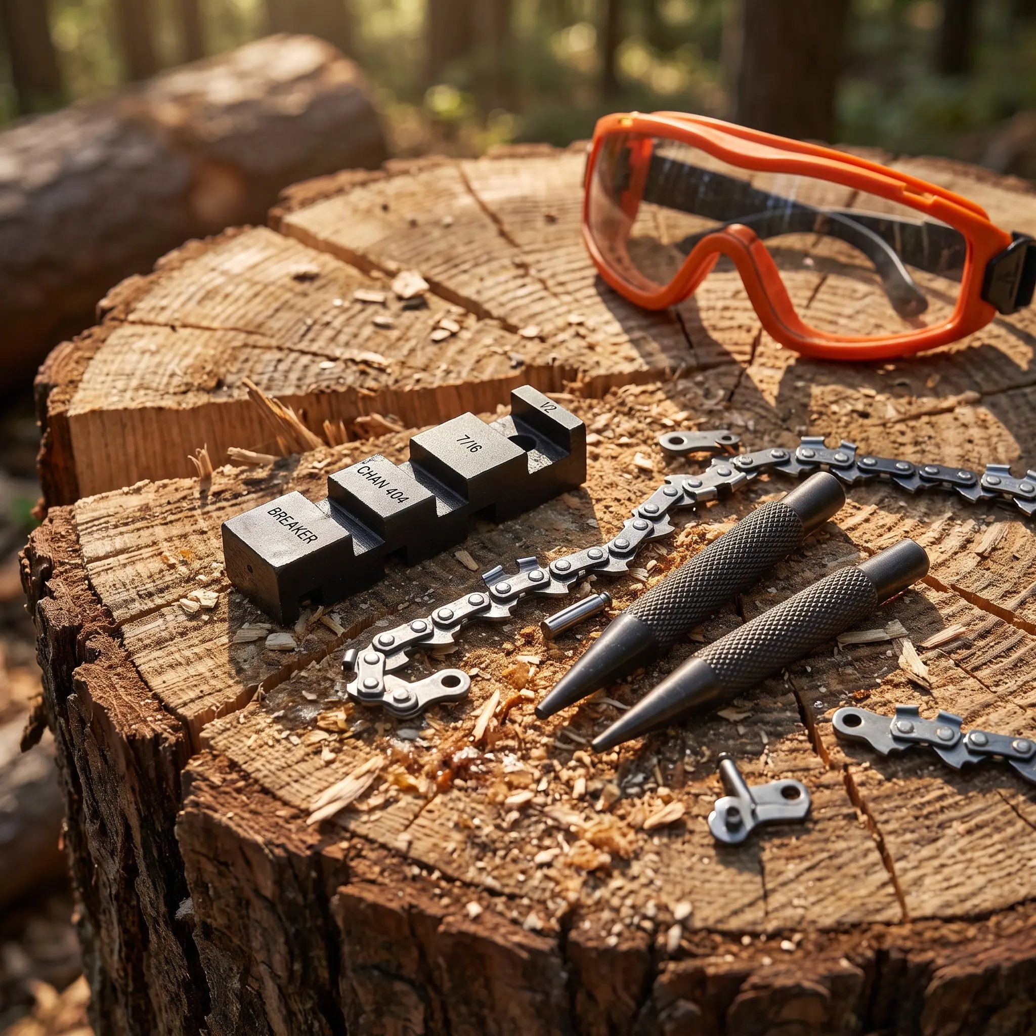 1Set Chainsaw Chain Breaker Tool Compact Rivet Press Portable Repair Kit for Gas Chainsaw Maintenance Bike Chain Splitter Tool