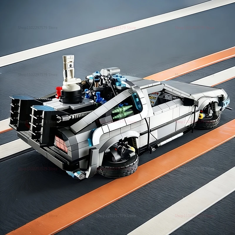Back to the Future Time Machine Building Blocks 1872PCS Model Car Technical Brick Set Kids Adult Toys Gift