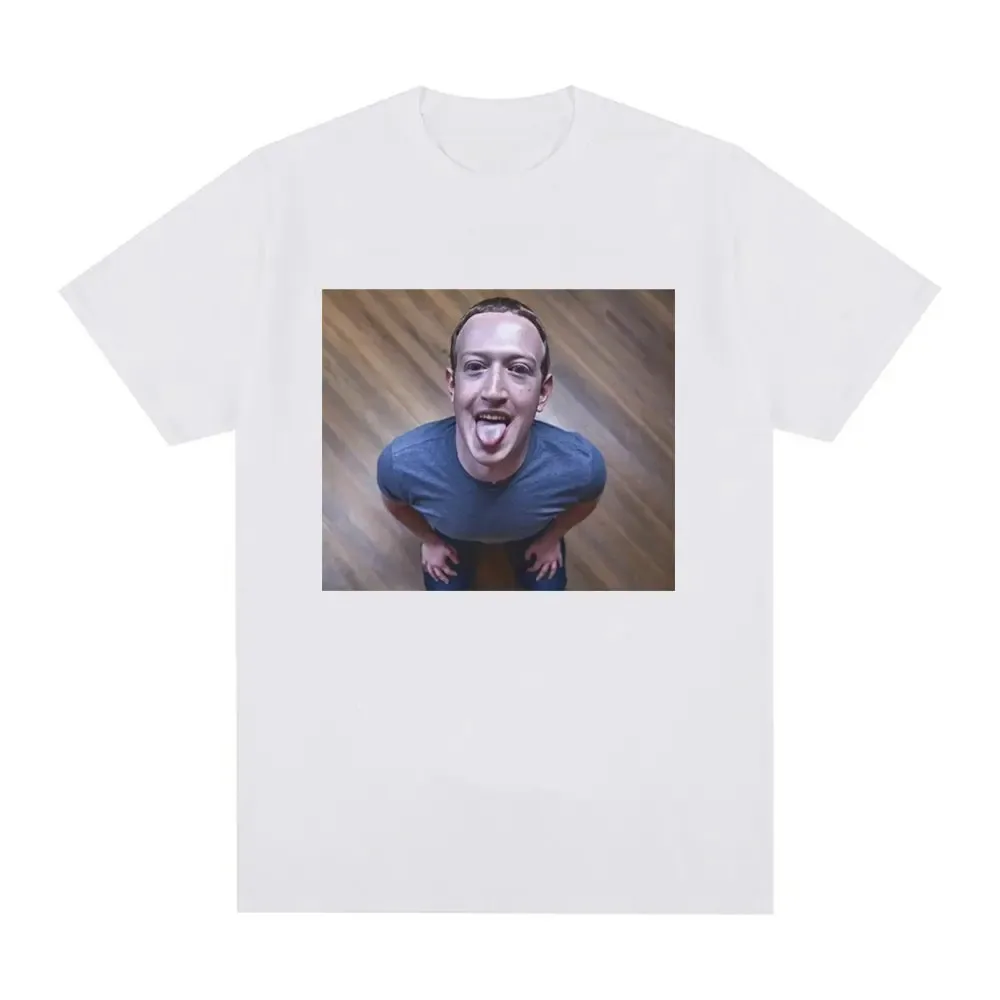 Lustiges Brainrot-Meme-T-Shirt „Mark Zuckerberg Good Boy Joke“ – Lässiges Rundhals-Kurzarmshirt mit humorvollem Design für Freizeitkleidung – Detail 5