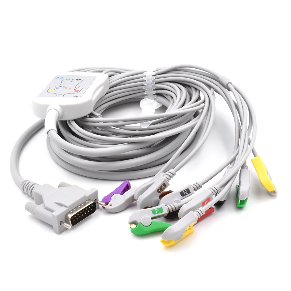 

Compatible with Mindray BeneHeart R12 Direct-connect Cable BeneHeart R3 10 Leads Banana 4.0 IEC Cable for Patient Use