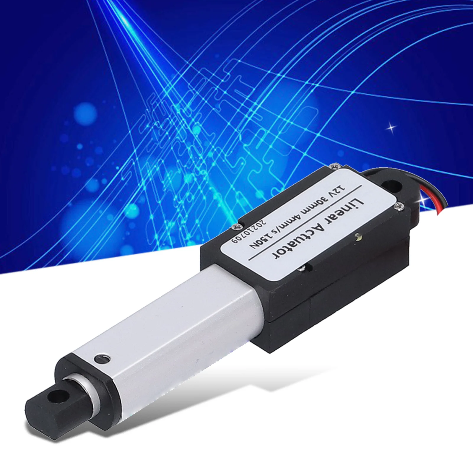 Linear Actuator 30mm  12V Noise Cancelling Short Circuit  Waterproof Mini Electric Linear Actuator Linear Actuator