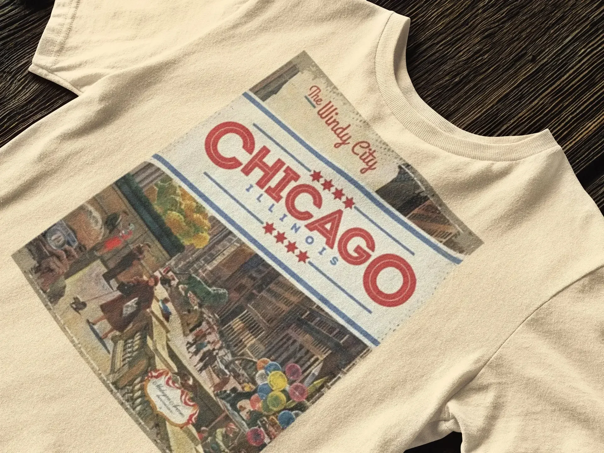 Chicago Travel Poster T Shirt Illinois Sweater Retro From Lover Land Of Lincoln