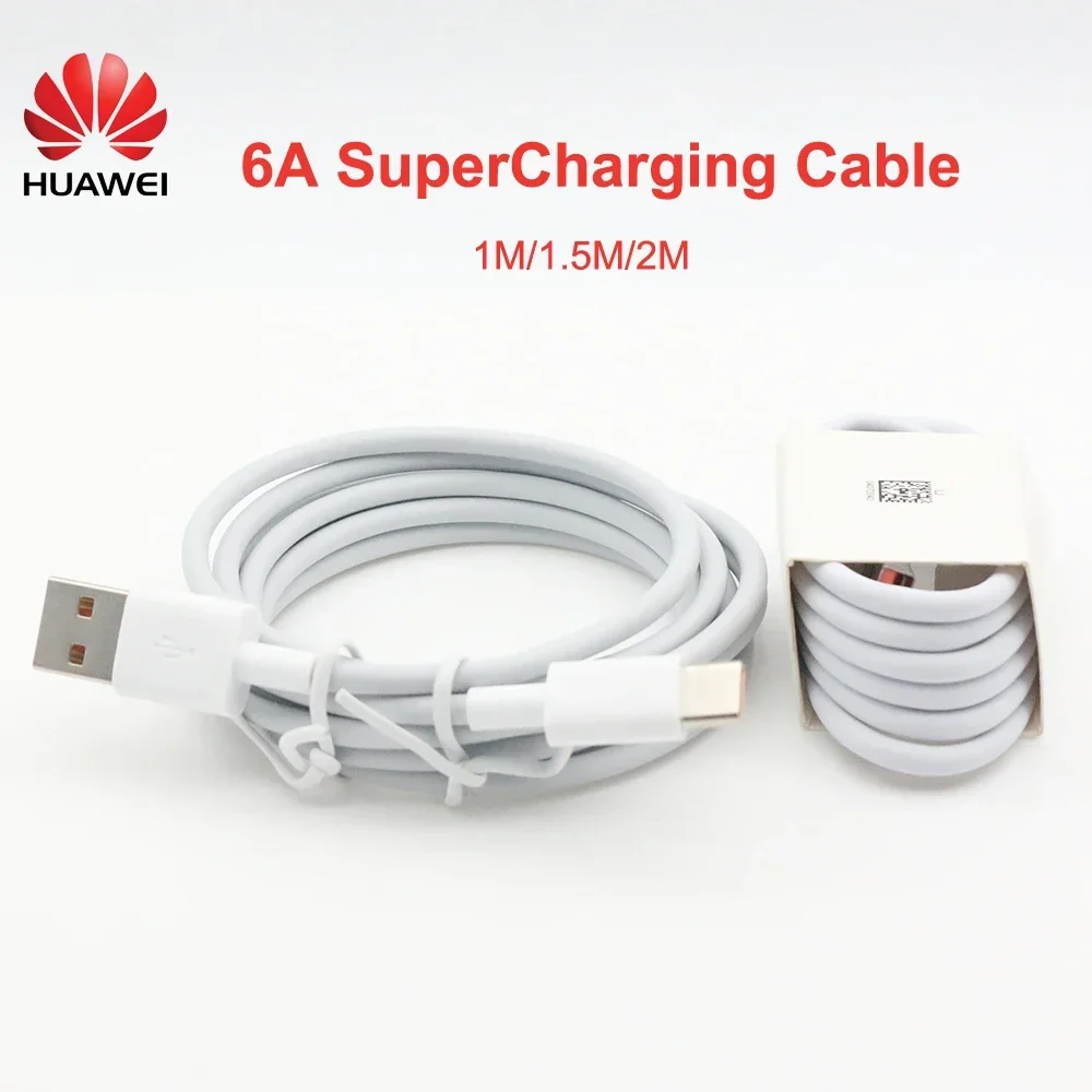 Original Huawei Mate 60 6A Super Charger 100cm 150cm 200cm USB Type C Cable For Nova 9 8 7 Mate 20 30 40 50 P30 P40 P50 P60 Pro