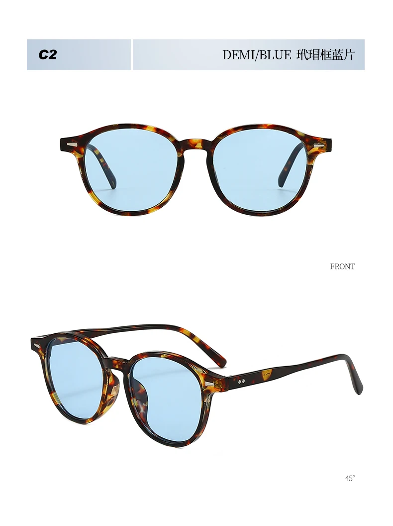 Mode Vintage Runde Sonnenbrille Mann Frauen Angeln Fahren Luxus Sonnenbrille Anti-Glare Retro Strand Shades UV400 Brillen – Detail 15