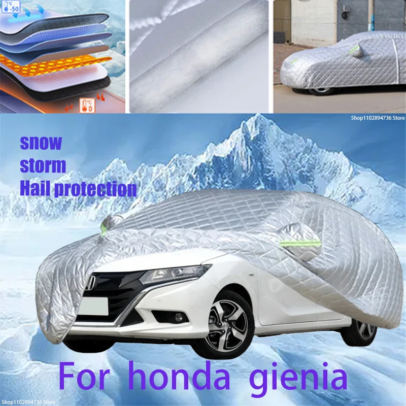 For honda gienia Outdoor Cotton Thickened Awning For Car Anti Hail Protection Snow Covers Sunshade Waterproof Dustproof