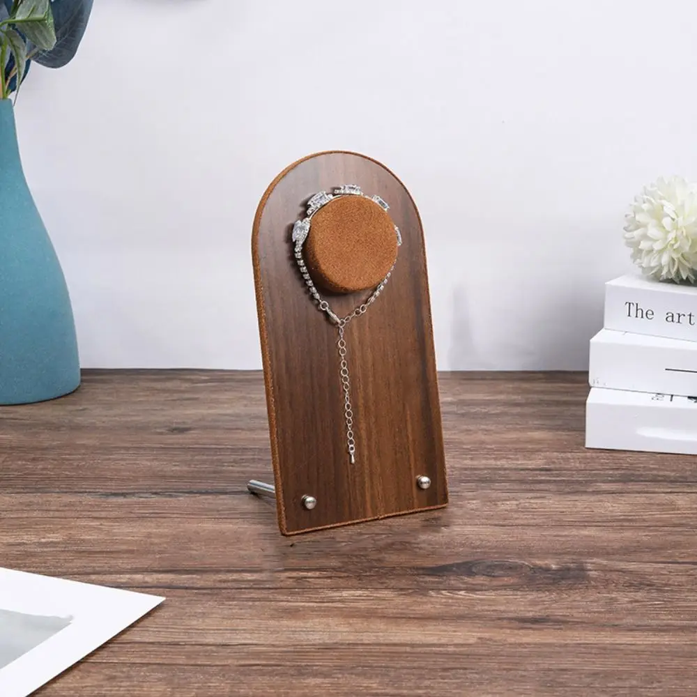 

Durable Walnut Wood Bracelet Tray Necklace Organizer Jewelry Display Stand Ornaments Storage Case Bracelet Display Rack Gift