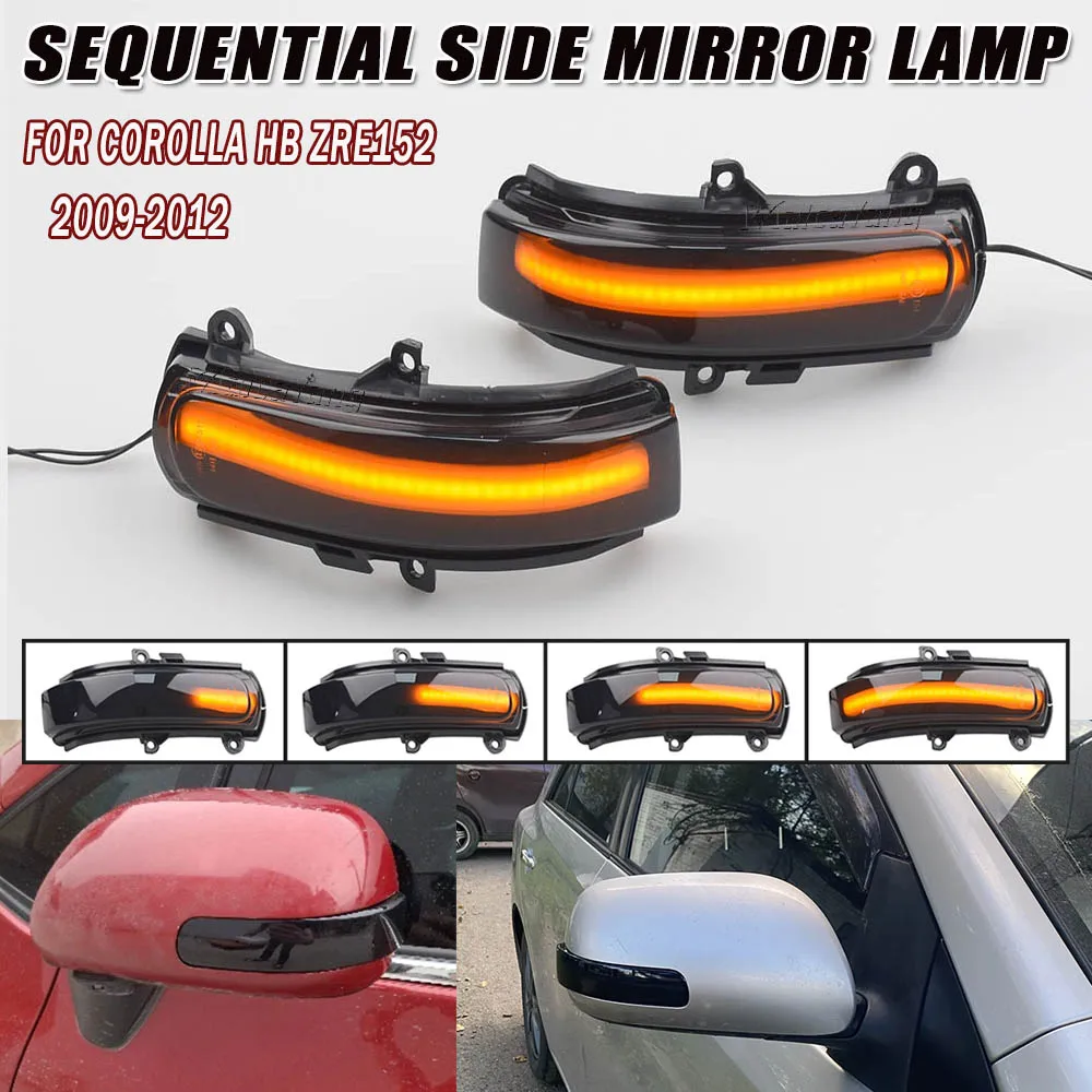

Dynamic Steering Signal Led Rear View Mirror Indicating Flash For Toyota COROLLA ZELAS REIZ AURIS Scion BLADE MARK