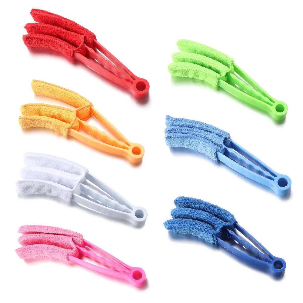 Tool Microfiber Duster Venetian Window Blind Removable Cleaner Brush Clip Household