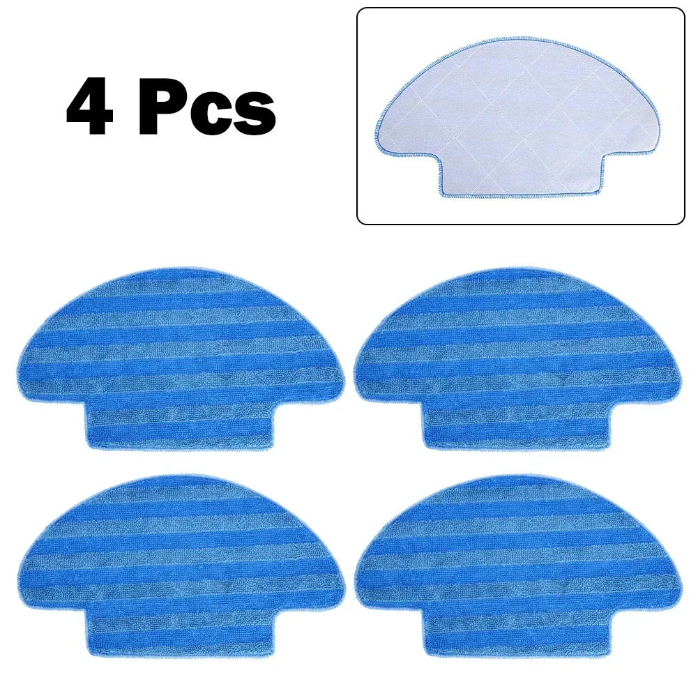 4pcs Mop Cloth Rags For Dexp Mmb300 Robot Vacuum Cleaner Parts Accessory Sweeper Cleaning Pads Replacement Mop Parts Accessories