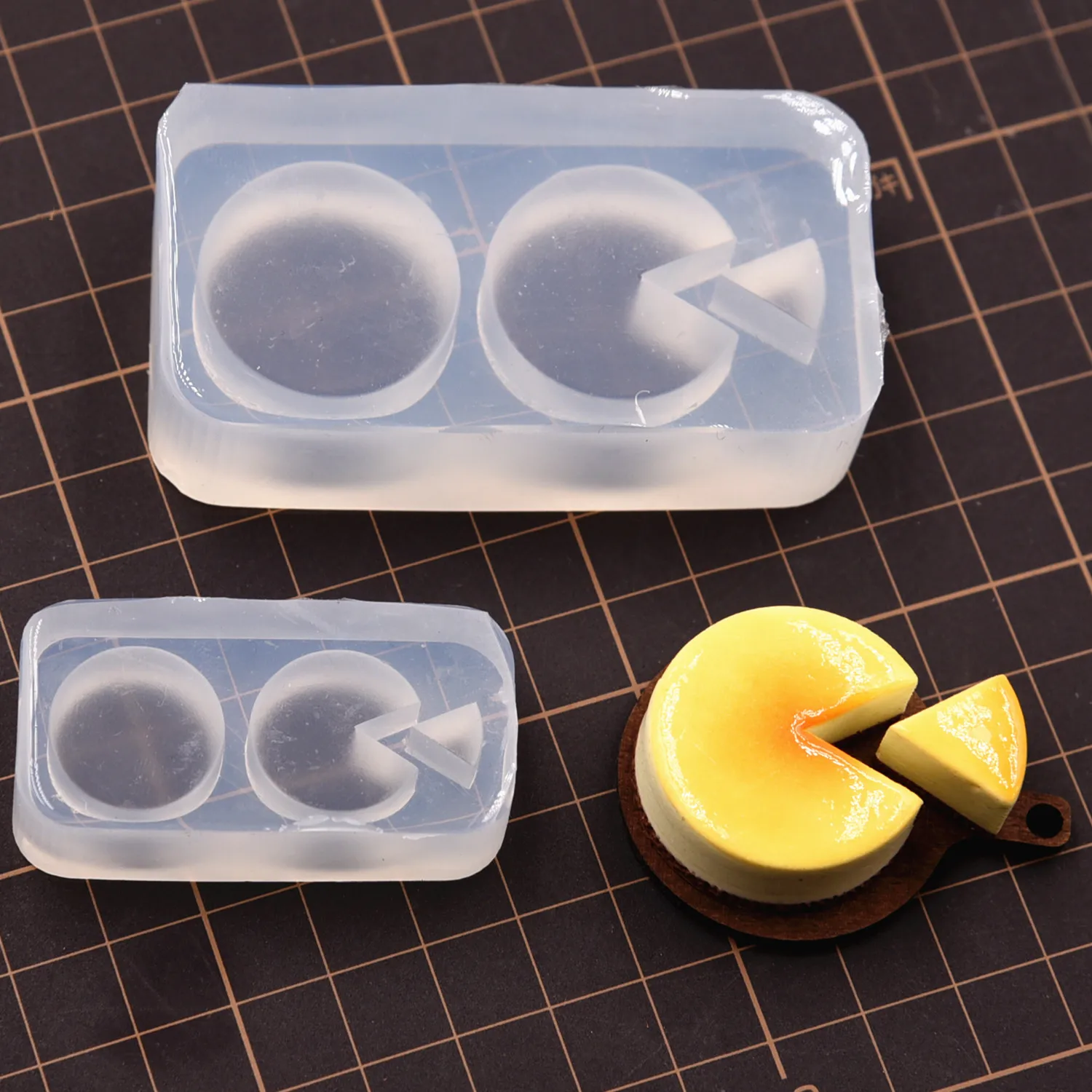 

Cute Mini Cake Base Silicone Molds Pottery Clay Caramel Cake Handcraft DIY moulds