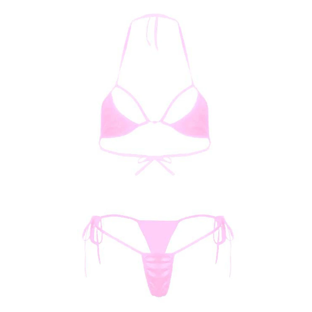 2pcs Women Swimwear Sexy Mini Bikini Set Bra G-string Swimsuit Hot Girl Summer Swimming Thongs Beach Wear Ladies Bathing Suit