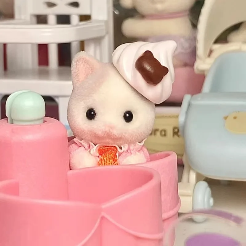 Hot Sylvanian Families Bakken Make-Up Magic Society Serie Blind Pouch Figuren Meisje Huis Poppen Handgemaakte Kind Speelgoed Kamer Decora