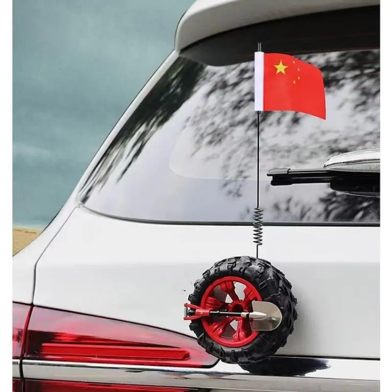 1 Set High Visibility Mini Tire Tire Rear Ornament Rubber Mini Spare Tire Kit Simple Installation For Long Distance Travel