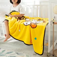 Rush Duck Throw Blanket Yellow Duck Design Super Soft Sherpa Blanket for Couch Sofa Bed 100cmx140cm*7@t