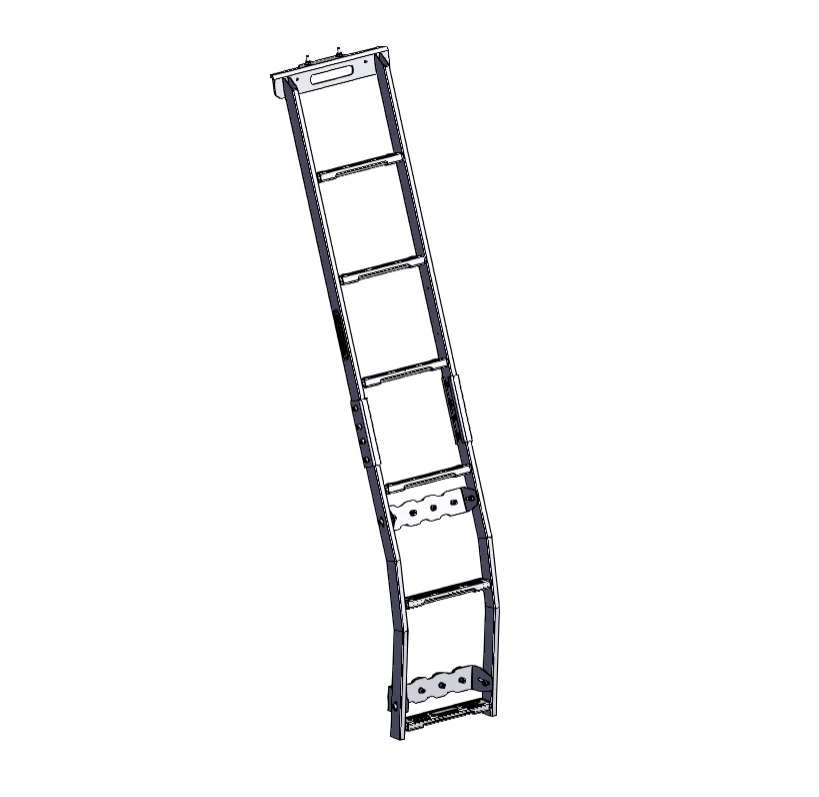 

Stainless Steel High Strength Outdoor Van Magnet Fixed Side Ladder Long Anti Skid Ladder Mounting Accessories For Hiace