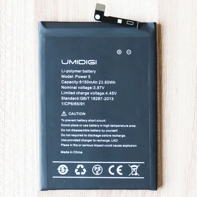 2023 Years New UMI 6150mAh Battery For Umi Umidigi POWER 5 bison X10 Batteries