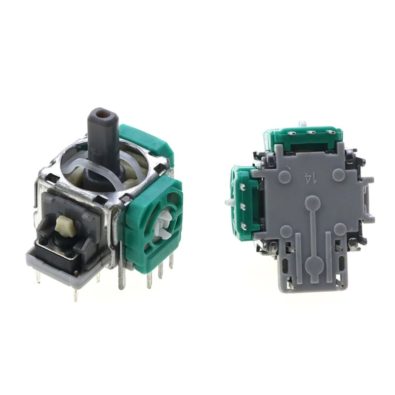 6 In 13D Analog Stick 3 Pin Sensor Module Potentiometer with ThumbSticks Caps Repair Parts Fit for Switch Pro Controller