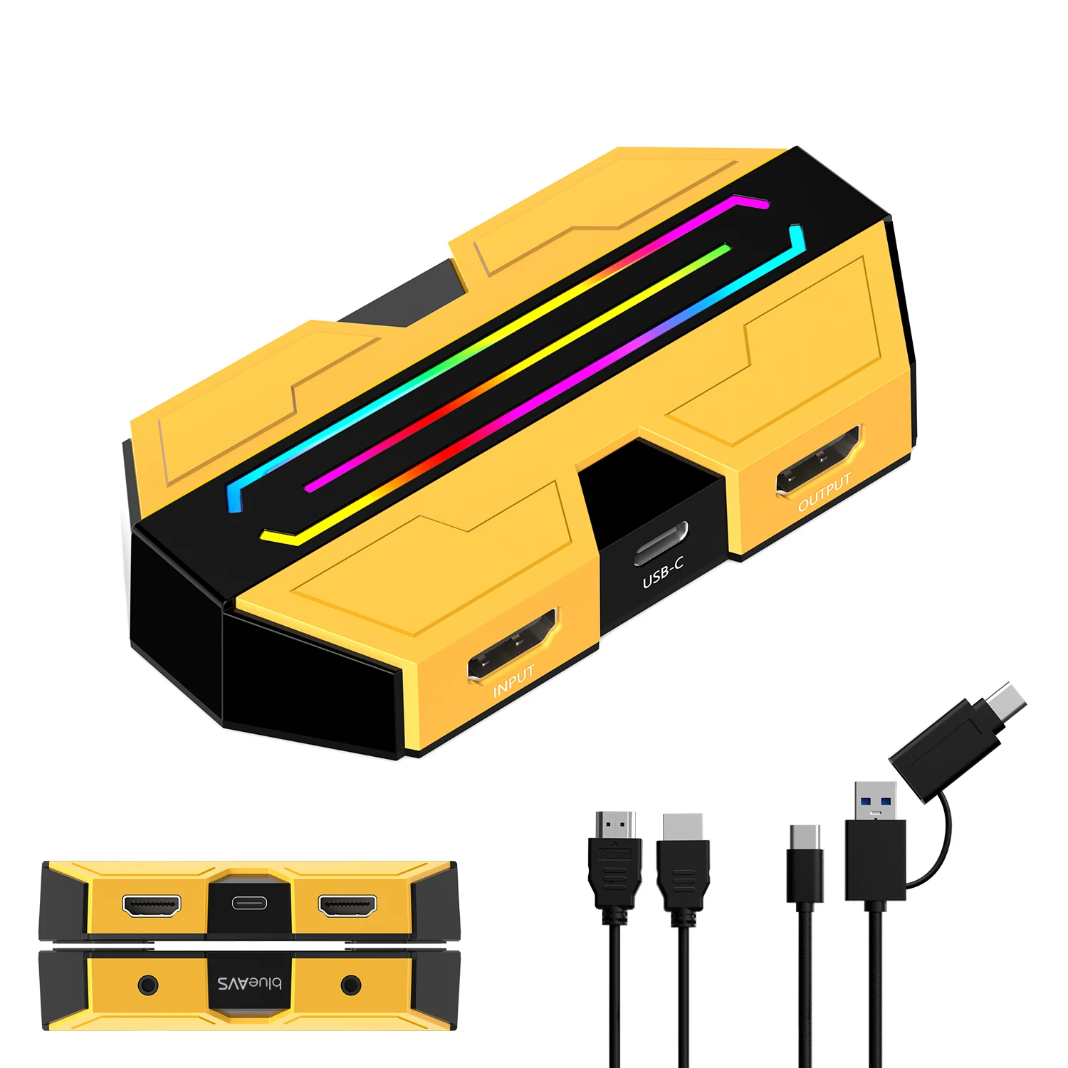 BlueAVS 4K HDMI Video Capture Card for Streaming, 4K 60Hz 1440P 144Hz 1080P 240Hz Capture with HDR VRR ALLM Passthrough