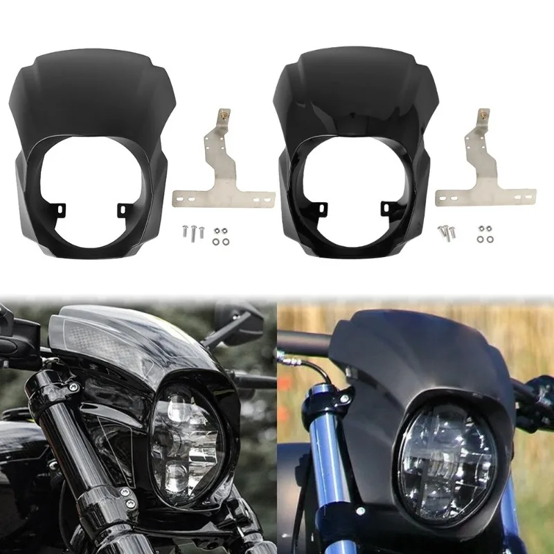 

For Harley-Davidson Softail Breakout 2018-2022 Modified Invader Fairing Head Cover Headlight Cover
