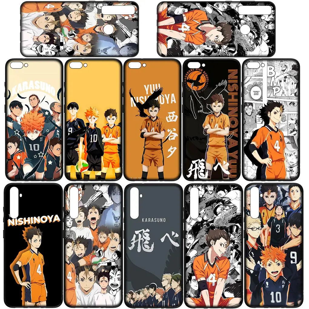 Karasuno Haikyuu يو Nishinoya يو يو يو غلاف الهاتف لسامسونج غالاكسي نوت 20 الترا 10 8 9 S10 لايت S9 + A6 A8 زائد A7 A9 غطاء