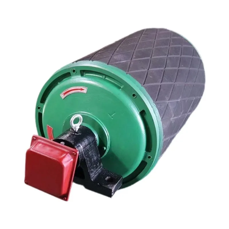 

Industrial Spare Parts Cold-type Rubber-coated Drive Roller for Oil Conveyor with Built-in Motor in The Roller Conveyor Belt