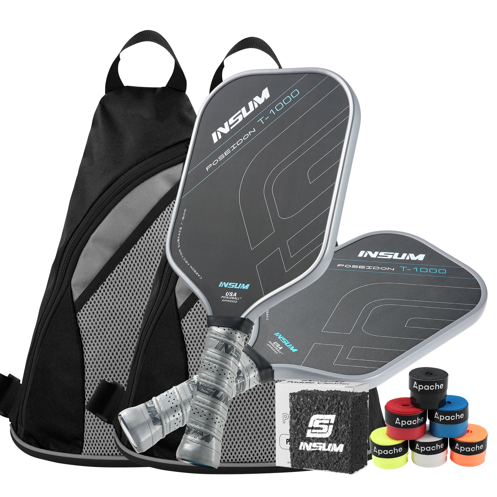 

USAPA Approved T1000 Pickleball Paddle High Density Carbon Fiber Surface Longer Lasting Pickleball Racket Set for Senior Player