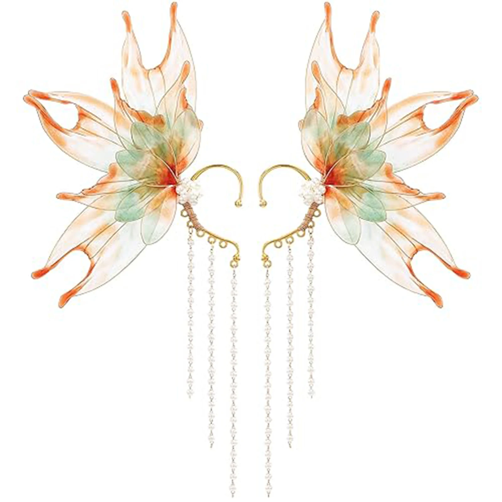 Vrouwen Fee Oorbellen Mooie Clip op Zeemeermin Oorbellen Prinses Kwastje 2 stks Oorbellen Mode Oorbellen Rollenspel Accessoires