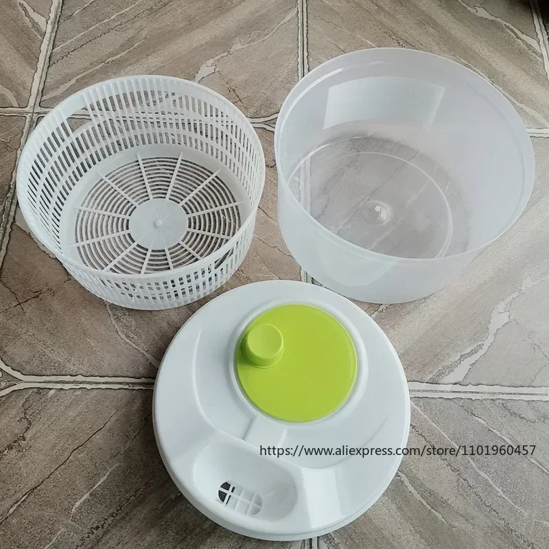 Vegetable Salad Dehydrator Spin Dryer Household Manual Fruit Drying Basket Spinner Sink Strainer Flour Sifter Kitchen Tools