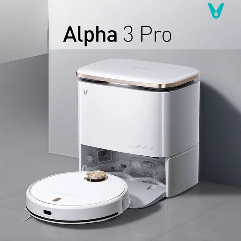 

5300Pa Viomi Alpha 3 Pro Auto Self-washing Mopping Master Auto Self-cleaning Dock & Hot Air Drying -Smart Vibration Robot