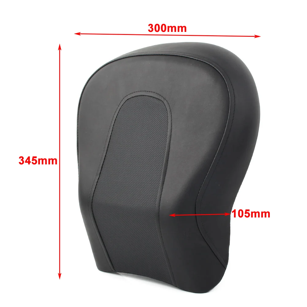 Motorcycle Rear Passenger Seat Pillion Black Leather For Harley Davidson FLSTF FatBoy 2008 2009 2010 2011 2012 2013 2014 NEW