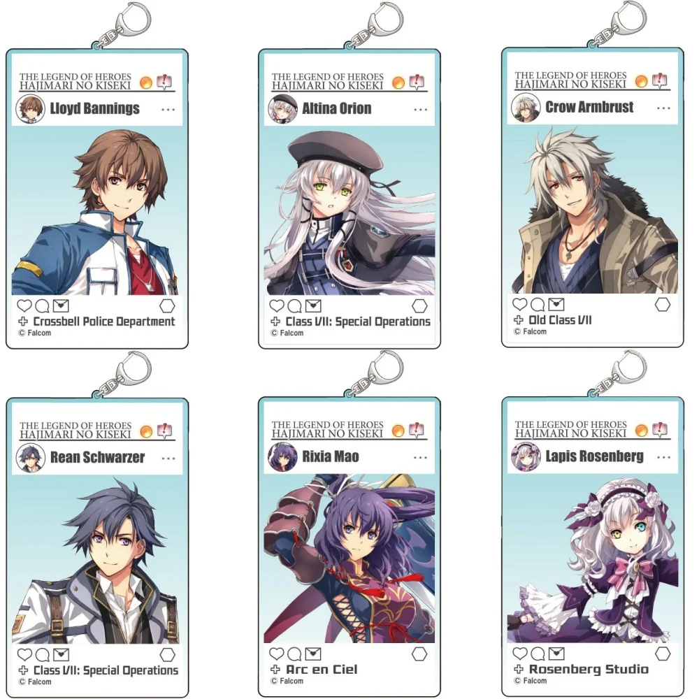 Anime Store The Legend of Heroes Trails into Reverie Lapis Altina SNS Acrylic Keychain Pendant Ornamen Fans Charm Gifts About6cm